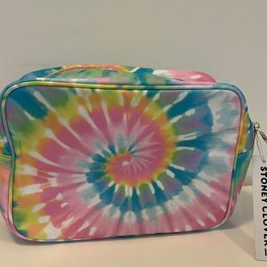 Stoney Clover Lane Large pastel tie-dye pouch